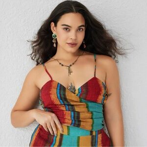 EASY BREEZY WRAP STYLE TANK TOP CURVE & PLUS
